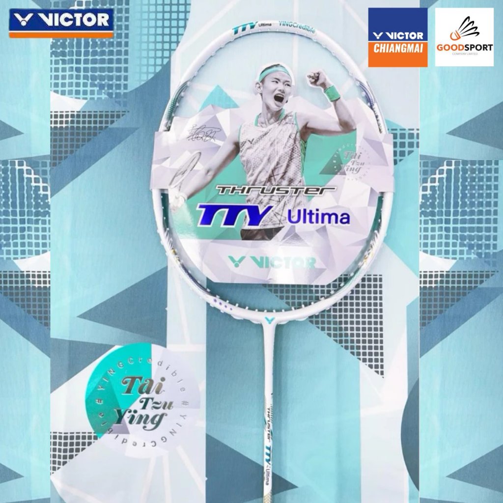 VICTOR ไม้แบดมินตัน รุ่น TK-TTY ULTIMA A 4U ฟรี! ขึ้นเอ็น+ ซองพรีเมี่ยม + ประกัน 6 เดือน