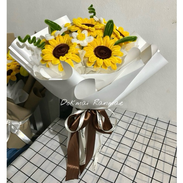 ช่อกลมทานตะวัน(เปิดรับคิวค่ะ)ทักมาก่อนสั่งซื้อนะคะ