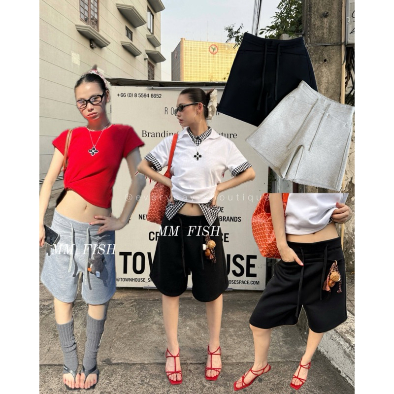 𝗔𝗩𝗔𝗡𝗧 𝗟𝗨𝗫𝗘 𝗦𝗛𝗢𝗥𝗧𝗦 (450฿)เปิดตัวลุคสบายๆที่พร้อมลุยได้ทุกวัน กางเกงขาสั้น4ส่วน เอวยางยืดด้านหลัง ดีไซน์เรียบโก้ onseason