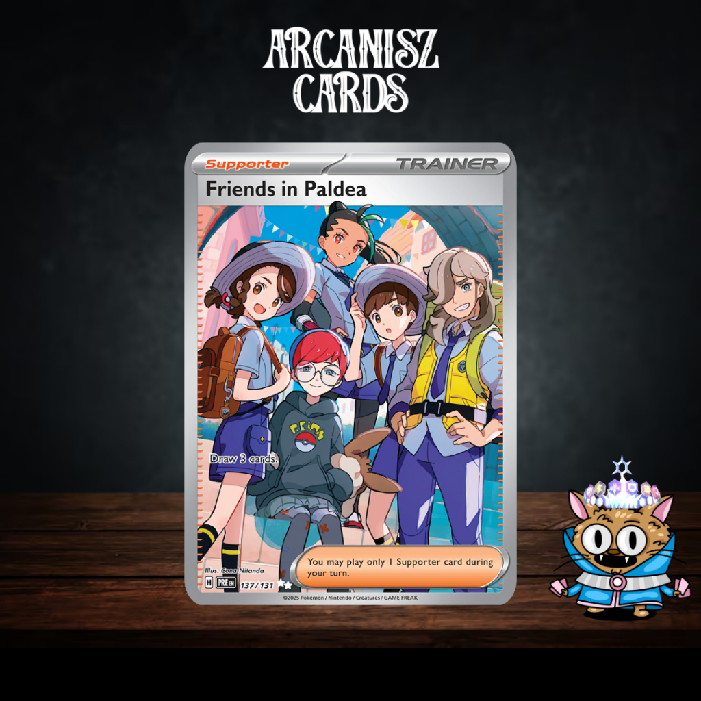 Friends in Paldea Pokemon Prismatic Evolutions 137/131 การ์ดโปเกม่อนภาษาอังกฤษ
