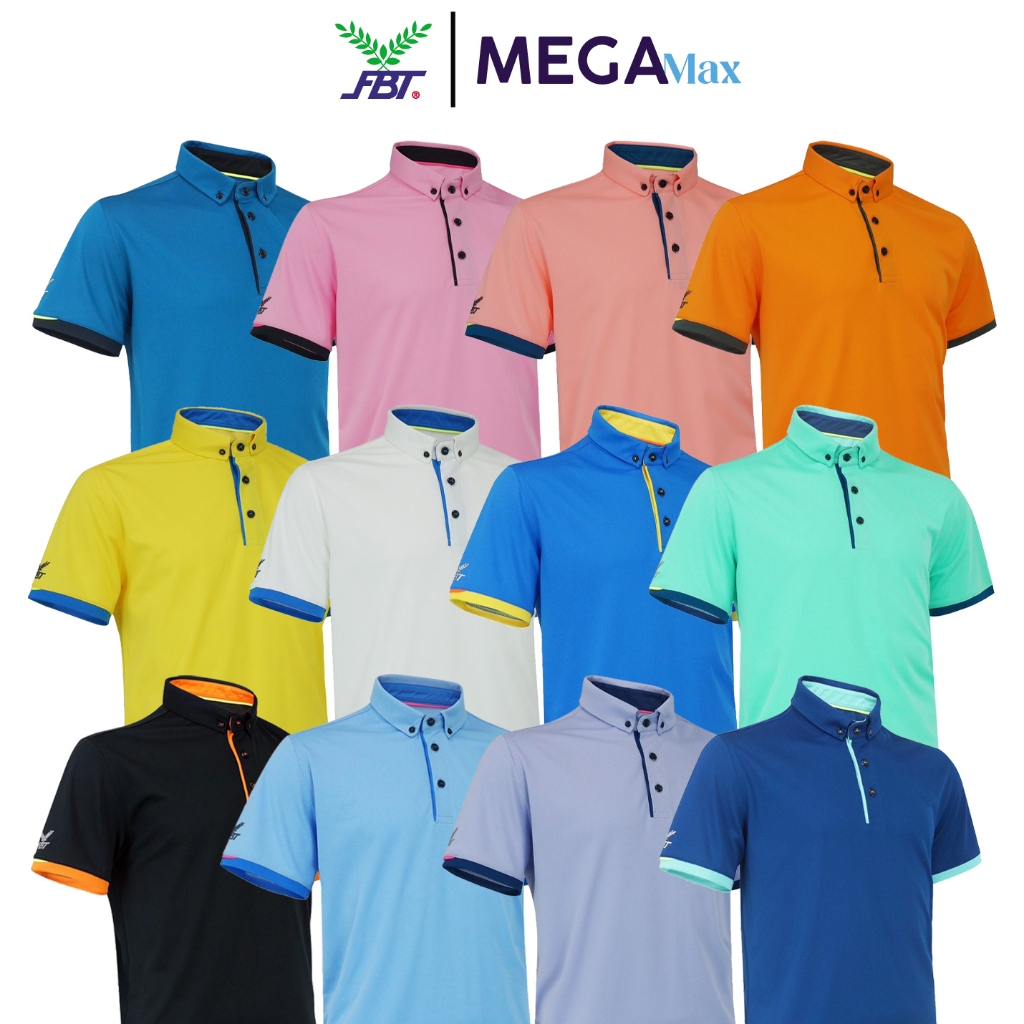 เสื้อโปโล FBT B2C413 เอฟบีที ตัดต่อ Basic Polo Unisex