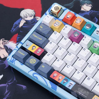Set Keycap SD “EGA I JUJUTSU KAISEN” เซ็ทคีย์แคปตัวละครอนิเมะ JJK SD ลายน่ารัก สีสันสดใส ผลิตด้วย PBT Dye-Sub