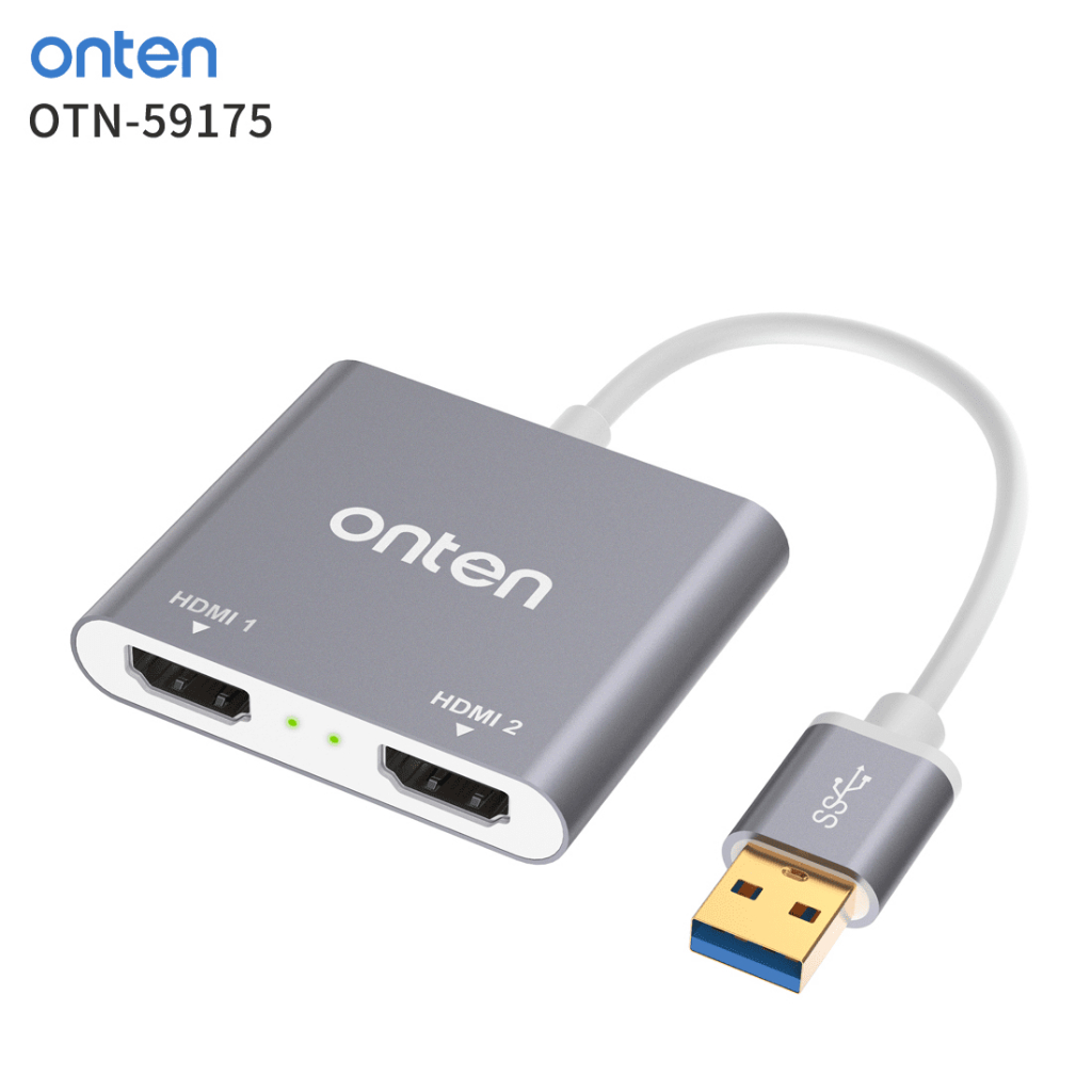 Onten USB 3.0 to Dual HDMI Interface Output (OTN-59175)
