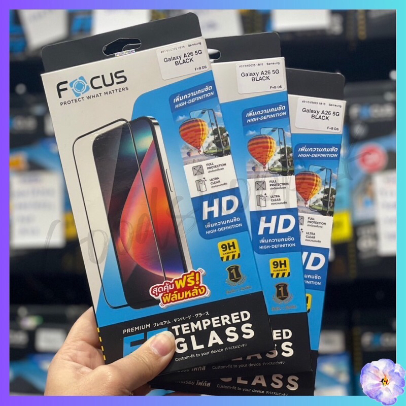 Focus ฟิล์มกระจกเต็มจอแบบใส สำหรับรุ่น Samsung A26(5G)