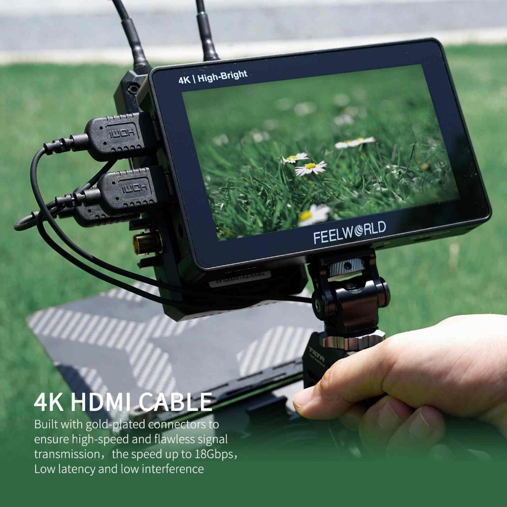 Feelworld HDMI to HDMI [4K@60Hz 2160p] สายอ่อน 2.5mm ยาว 100cm