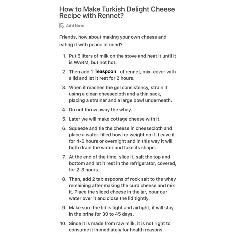 จุลินทรีย์ Rennet 100 gr / Süper maya Turkey ( 1 ช้อนชา : นม 5 Lt ) - รูปที่ 7