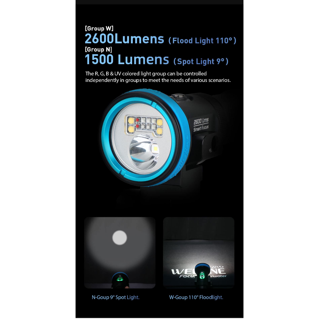Weefine – Smart Focus 2600 – SF2600 Multi Diving Video Light ตัวจิ๋ว แค่ฟังชั่นล้นๆ ราคาเบาๆ WF103 ราคา ถูกที่สุด ดีลบีเคเค แกลเลอรีภาพที่ 5