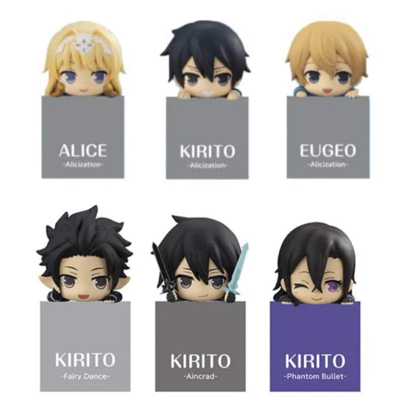 แท้ Sword Art Online Alicization Alice Kirito Eugeo Hikkake Figure Hook Figure ฟิกเกอร์เกาะกล่อง SAO
