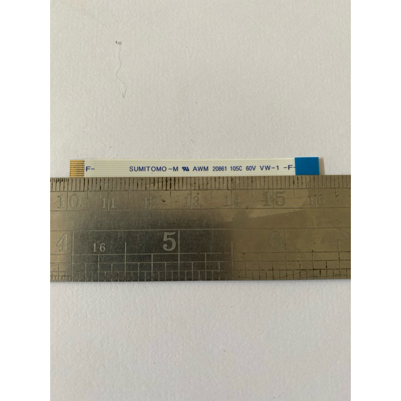 สายแพ 11 pin กว้าง 6มม. AWM 20861 105C 60V ชนิดปลายหันกลับด้าน (B)