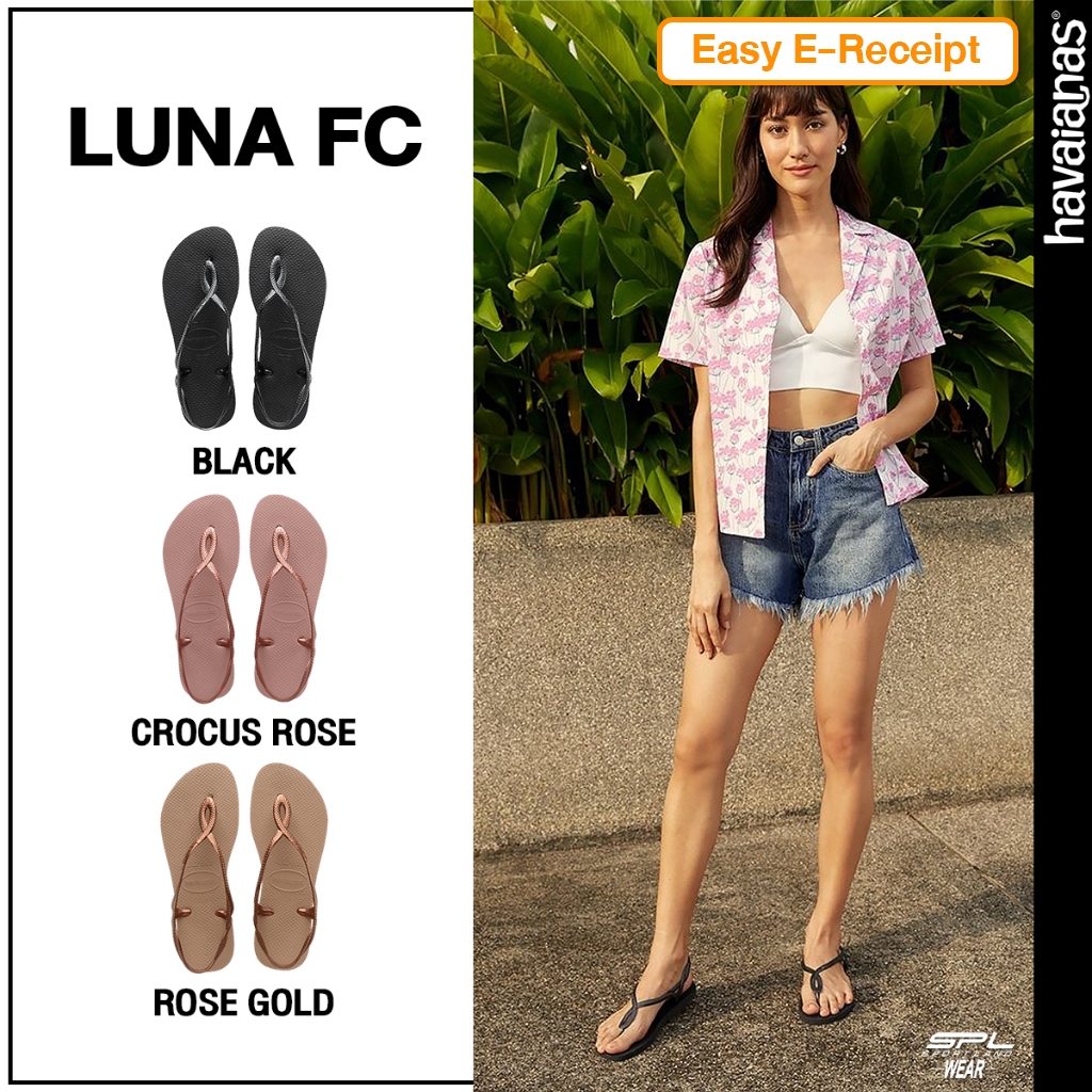 Havaianas Collection รองเท้าแตะ รองเท้ารัดส้น CR Luna FC รหัส 4129697 (990)