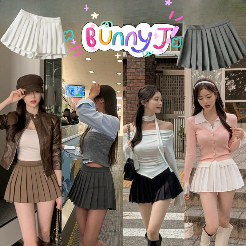 กระโปรงพรีทสั้น เทนนิส พรีสแฟชั่น ดีไซน์แนวเกาหลี ใส่แล้วน่ารักเซ็กซี่ มีซับในในตัว พร้อมส่งจากไทย