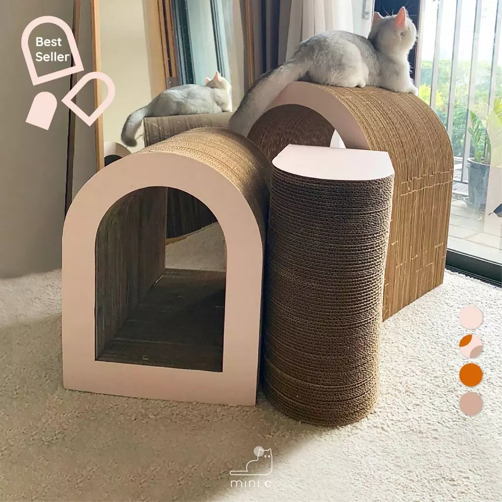 mini.c (มินิซี) ที่ลับเล็บแมว รุ่น ARC Petal (ARC Petal cat scratcher)