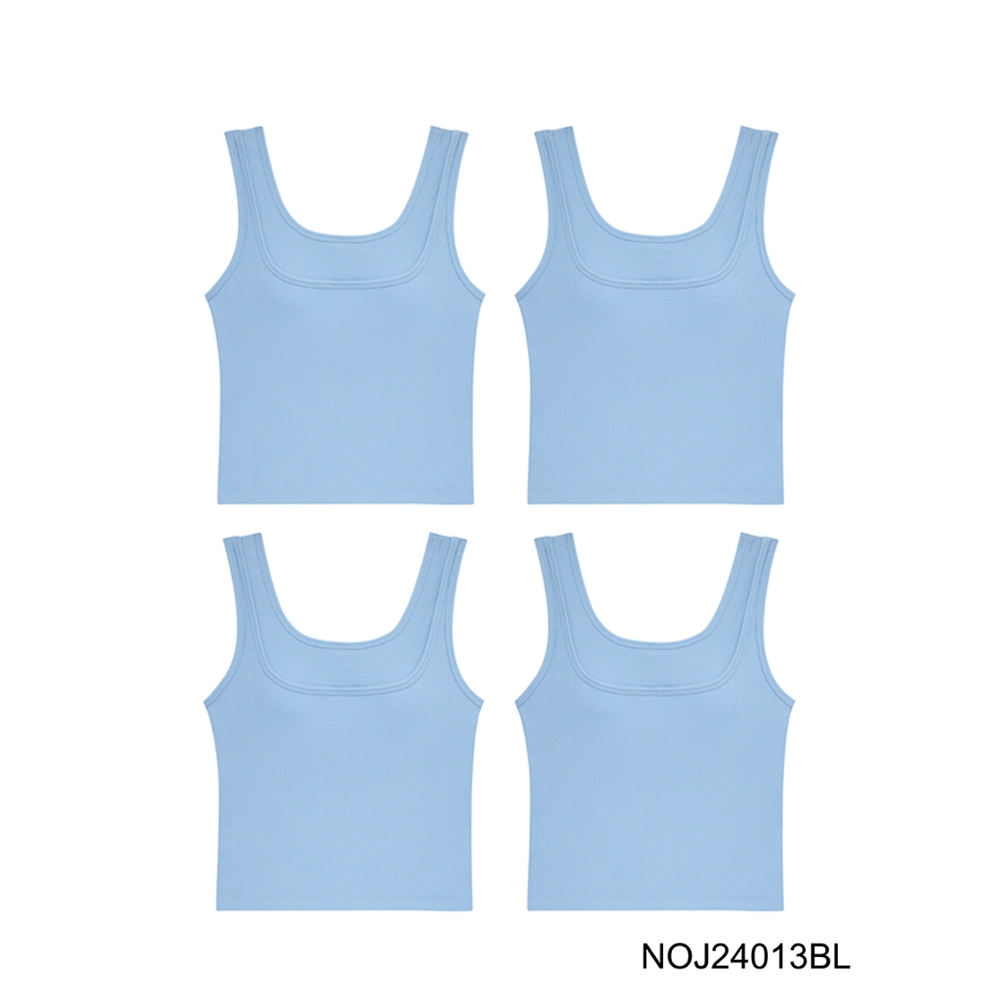 Sabina Bra Tops (Set 4 ชิ้น) [Online Exclusive] Loungewear เสื้อกล้าม รหัส NOJ24013BL - สีฟ้า