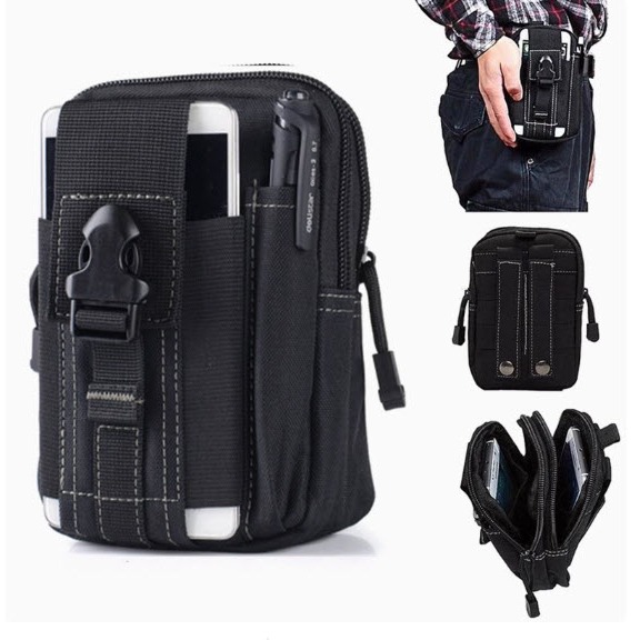 พร้อมส่ง🆕 ซอง กระเป๋า คาดเอว ใส่มือถือ โทรศัพท์ 5 - 6 นิ้ว ทหาร