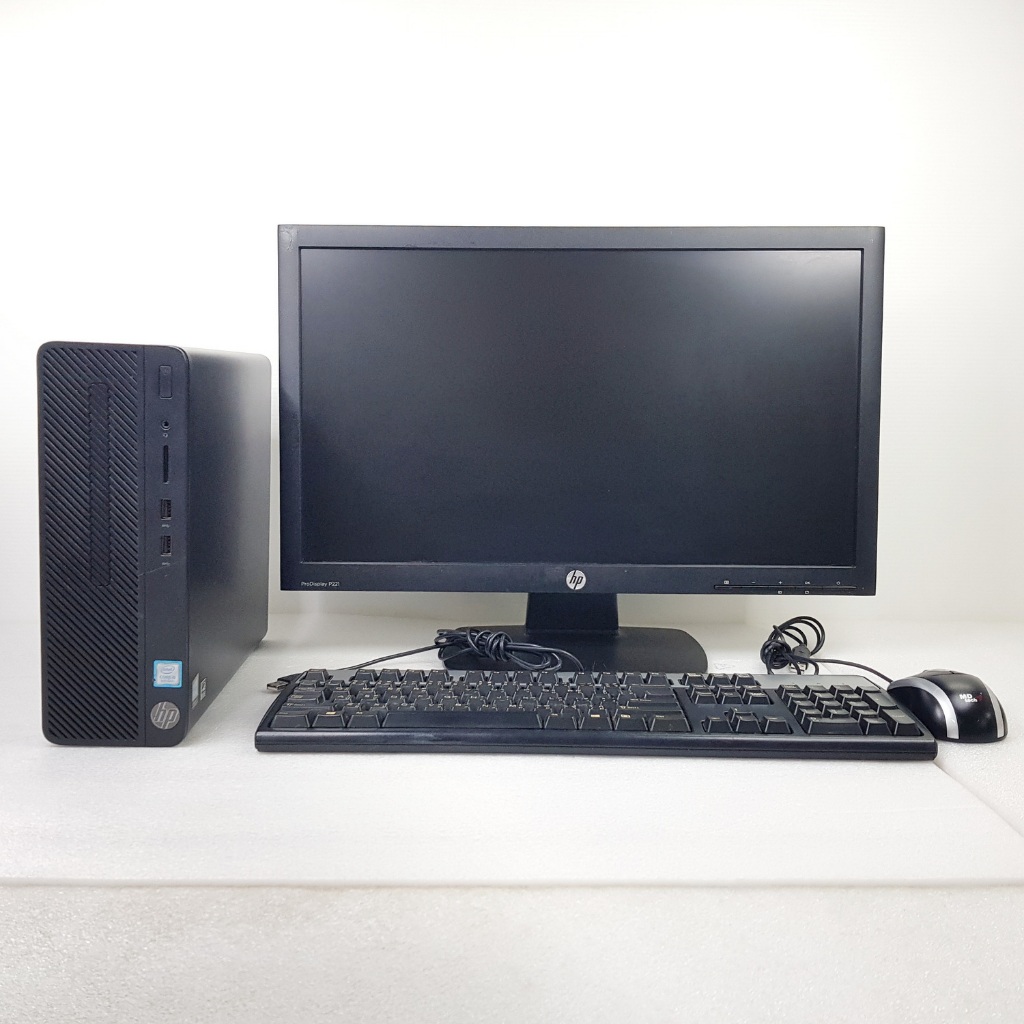 Computer SET HP 280G3 SFF i5 9500 +จอมี Windows 11 PRO แท้ในตัวพร้อมใช้งานมือสองสภาพใช้ได้ครับ