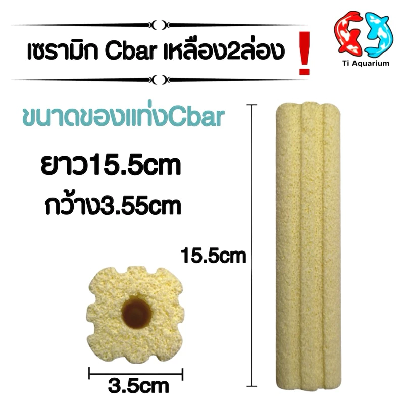 Cbar เซรามิกซีบาร์ วัสดุกรองแท่ง 15.5×3.5cm 6 แบบ thumbnail 3