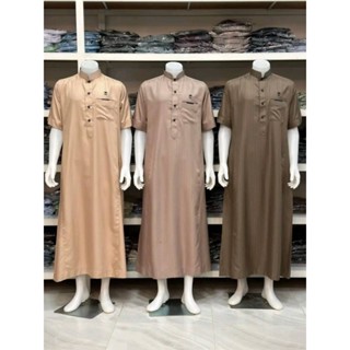 #โต๊ปแขนสั้นผ้าพัลมาลายริ้ว•ผ้าใส่สบายไม่ร้อน•ปักโลโก้ดาบไขว…