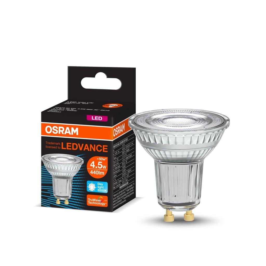 หลอด LED ขั้วGU10 DIM รุ่น LP PAR16 80 36D 7.5 W OSRAM