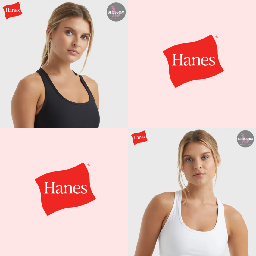 Hanes - Sport Bar Women's สปอร์ตบรา เสื้อชั้นในสำหรับผู้หญิง