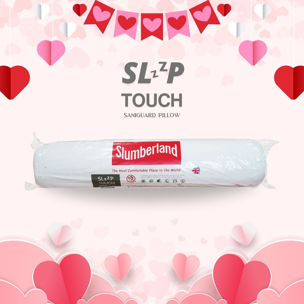 หมอนข้าง (กันไร้ฝุ่น) Slumberland SlzzpTouch Bolster เพื่อสุขภาพ นุ่มหมอนข้างใยสังเคราะห์ (106BTO)