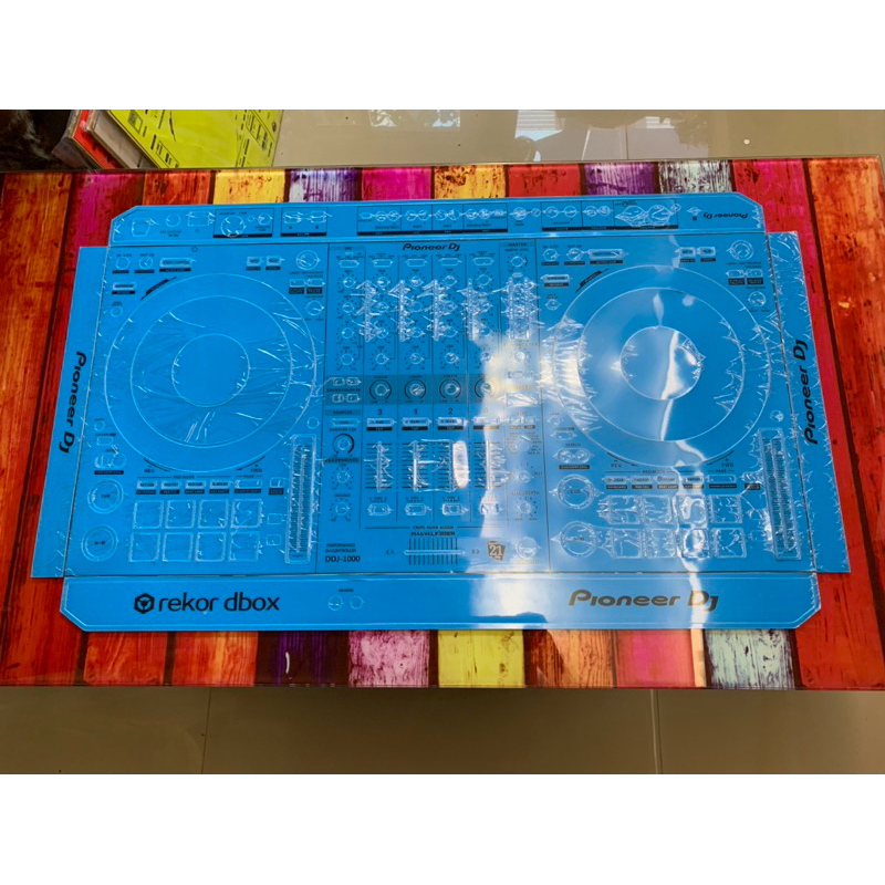 Skin cover dj for DDJ 1000 สีนำ้เงิน สติกเกอร์ สำหรับเครื่องเล่นDJ รุ่น DDJ 1000