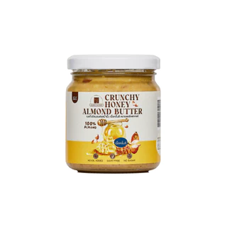 (พร้อมส่ง)เนยถั่วคลีน เนยถั่วอัลมอนด์รสน้ำผึ้ง เนื้อครั้นชี่ Crunchy Honey Almond butter