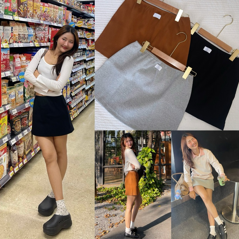 Coolkids.Coolcute | Muffin mini skirt กระโปรงเอวต่ำ แนวสปอร์ตตี้