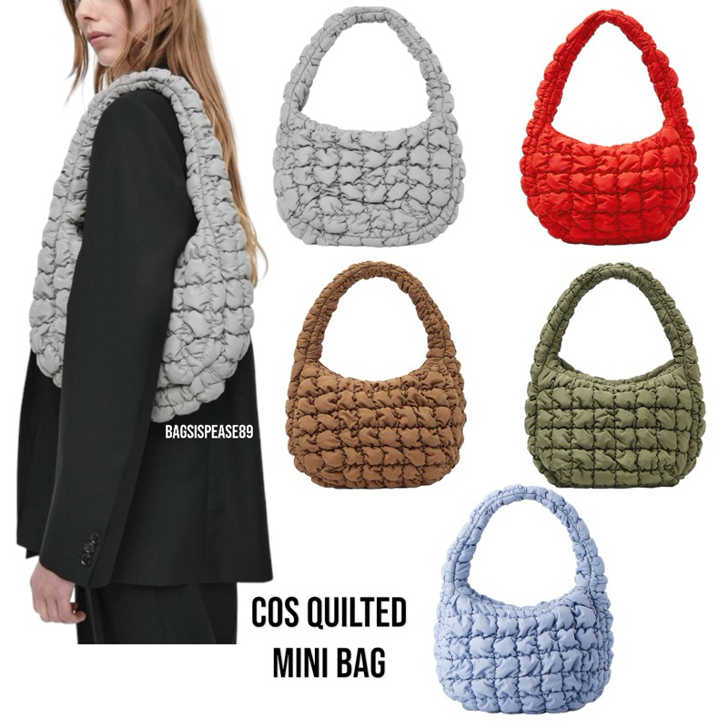 [ พร้อมส่ง ❗️ ]Cos quilted mini bag สีเขียว khaki 🇩🇪