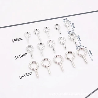ตะขอสกรูเกลียว สำหรับแขวน,ห้อย,จี้ เครื่องประดับต่างๆ งานฝีมือ diy 10g