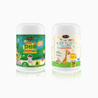 AWL Algal Oil DHA สำหรับเด็ก DHA 1 + Calcium 1 ออสเวลไลฟ์ ดีเอชเอ แม่หนิง น้ำมันสาหร่าย Auswelllife
