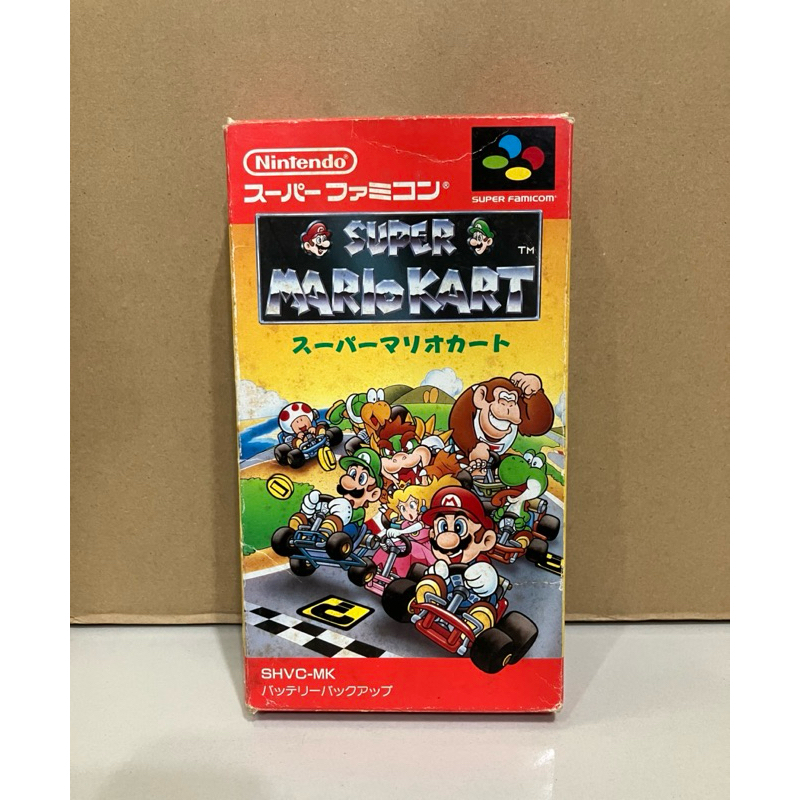 ตลับแท้ Super Famicom (SFC) (japan)(sfc) Super Mario Kart งานกล่อง