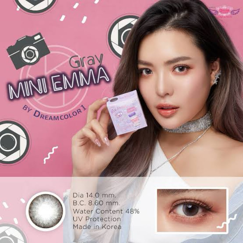 คอนแทคเลนส์ Mini Emma Gray มินิเอ็มม่า เกร 0.00 รูปที่ 5