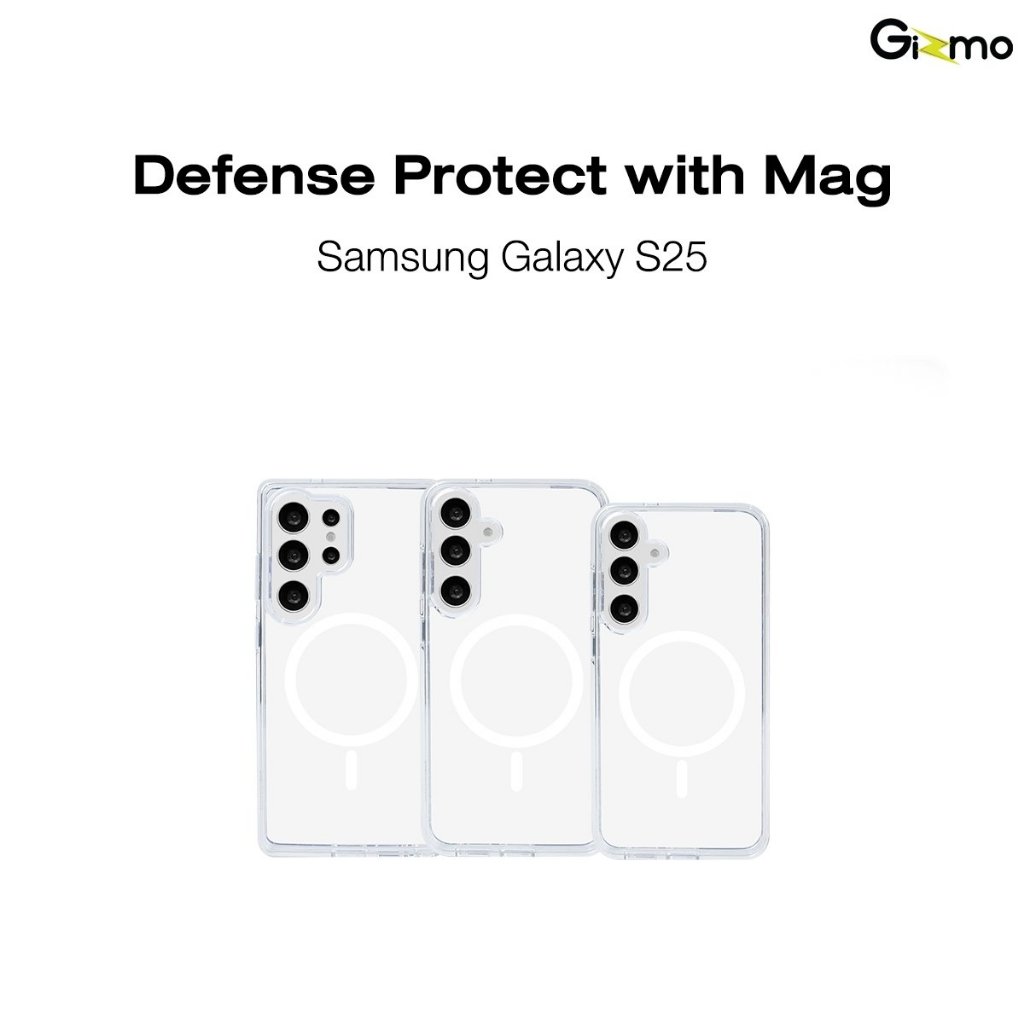 Gizmo รุ่น S25 S25+ S25 Ultra เคส Defense Protect Mag Case เคสใส กันรอยขีดข่วน กันกระแทก เคชาร์จได้