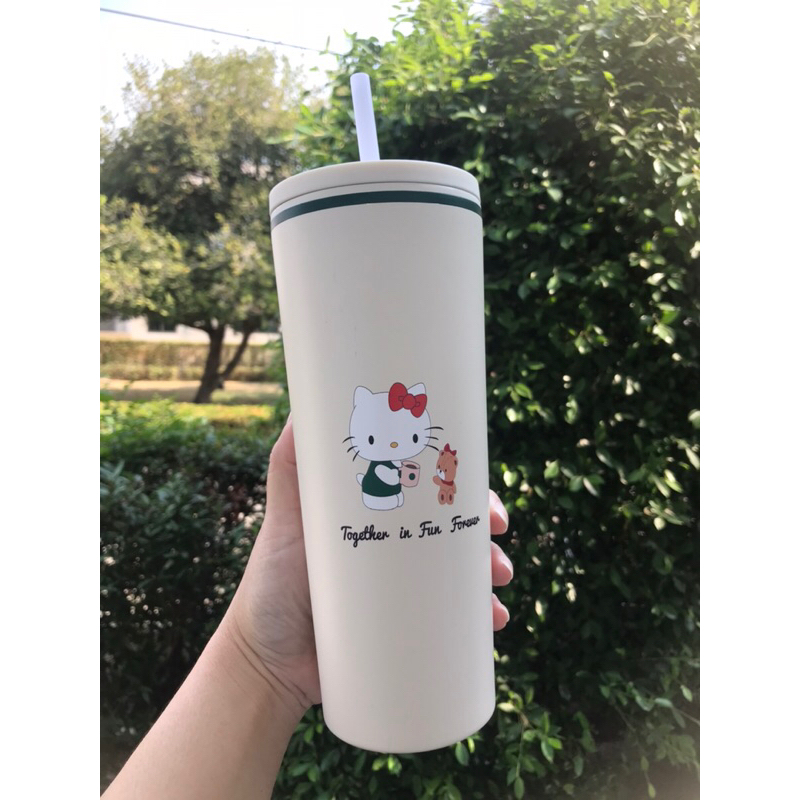 พร้อมส่ง แก้วน้ำคิตตี้เก็บอุณหภูมิ Hello Kitty สวยน่ารัก ขนาด 700ml ค่ะ