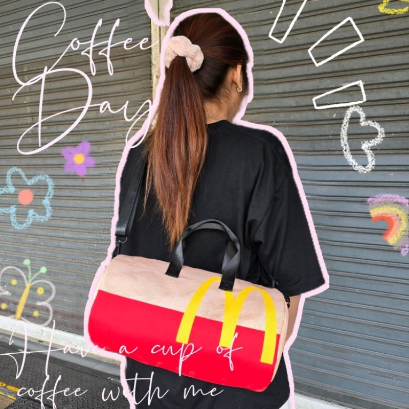 Big Duffle ลายถุงขนม Mcdonald/Starbucks/KFC