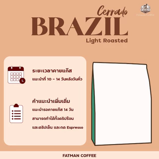 เมล็ดกาแฟคั่วอ่อน Brazil Cerrado Jaguar