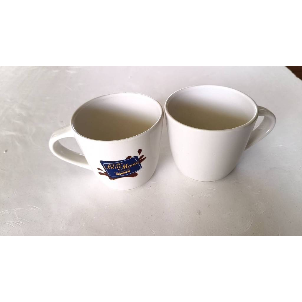 แก้วกาแฟ3in1 Blue mooze ปากกว้าง6.5cmสูง7cm
