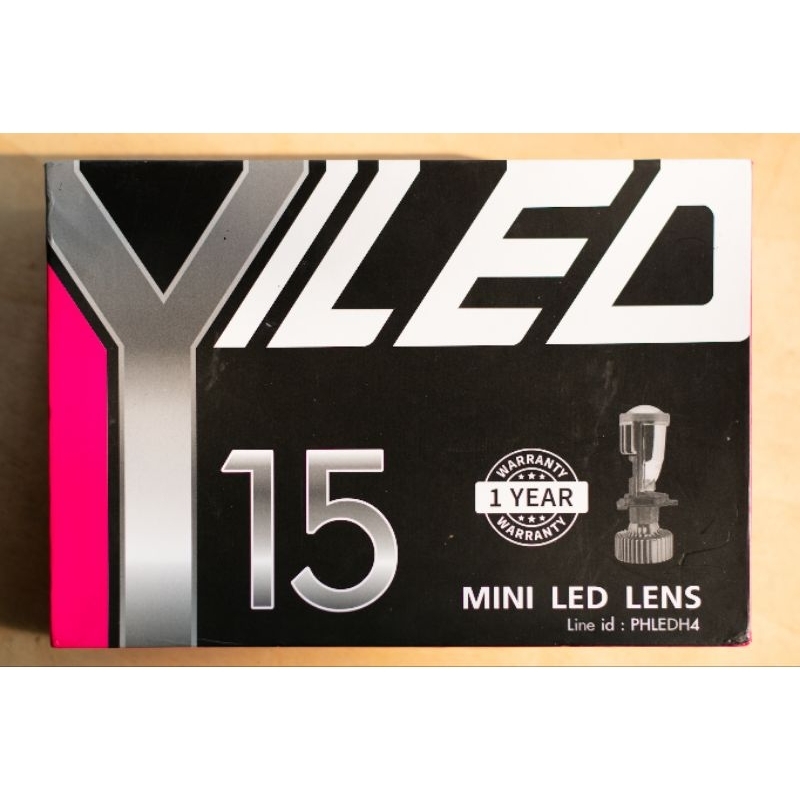 มือสอง‼️ หลอดไฟหน้ารถ Y15H ขั้ว H4 Mini Projector