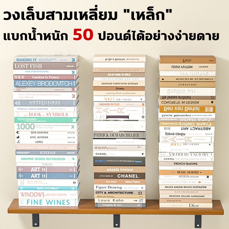 ชั้นวางของติดผนัง ชั้นวางติดผนัง ชั้นวางของโชว์ หิ้งพระชั้นไม้ติดผนัง 40/50/60/70/80/90cm Shelves Set ราคา ถูกที่สุด ดีลบีเคเค แกลเลอรีภาพที่ 3