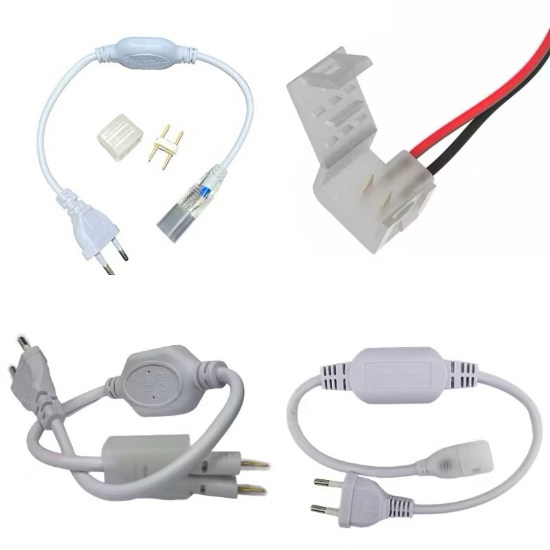 หัวจ่าย 12V 220V ใช้ต่อกับไฟสายยาง neon flex สายStrip 5050 12V 220V 220v แนะนำที่50ม 12v แนะนำที่5-10ม