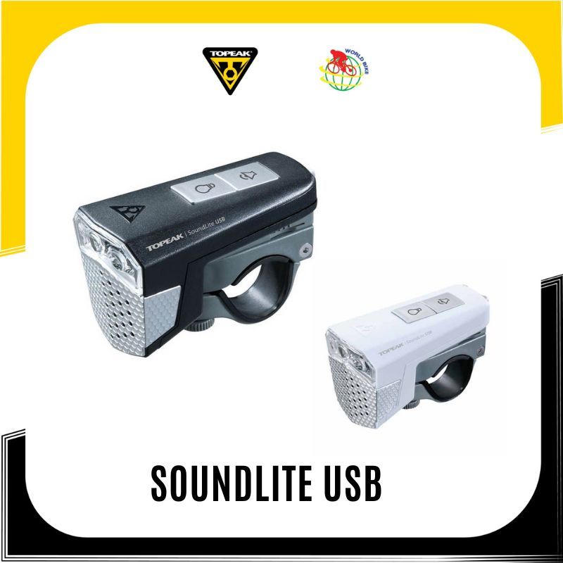ไฟ/กระดิ่ง Topeak รุ่น SoundLite USBrechargeable Horn & light