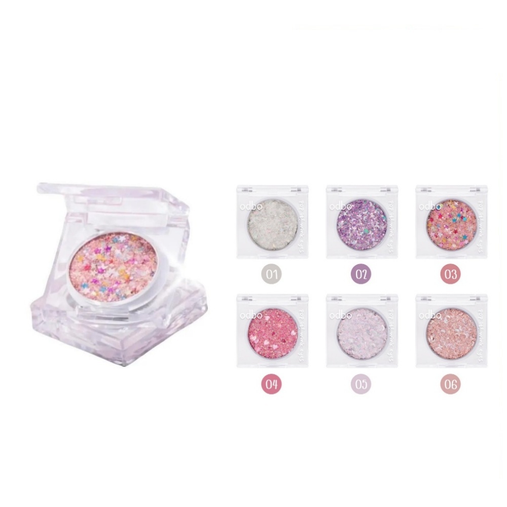 Odbo Pop Wink Eyes 1.8g โอดีบีโอ ป๊อป วิ้ง อายส์ อายแชโดว์ OD2020 (1 ตลับ)