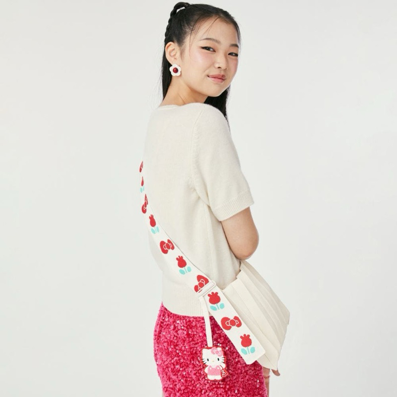 [Joseph & Stacey] Lucky Pleats Knit Wing Hello Kitty