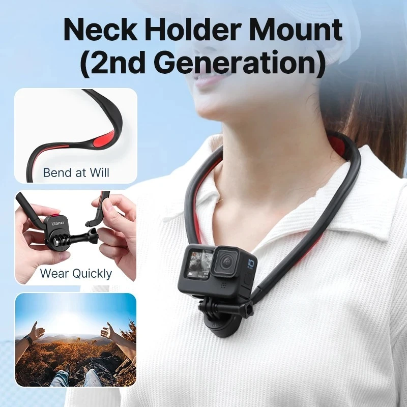 Ulanzi Go-Quick II Magnetic Neck สายคล้องคอ GoPro 12/11/10/9, Insta360 Luna, Pocket 4P ถ่ายภาพ POV thumbnail 4