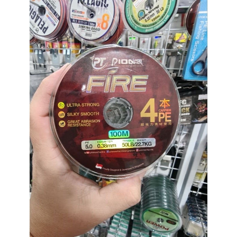 สายpe pioneer fire PE4งานหนักๆเอาอยู่