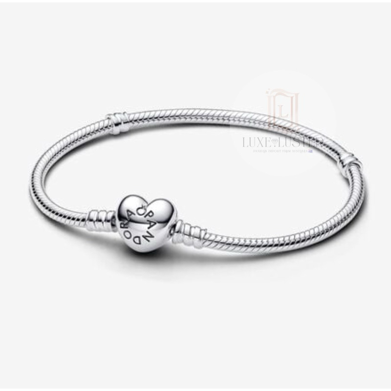 Pandora ของแท้💯สร้อยข้อมือหัวใจเงิน ยอดฮิต❕พร้อมส่ง แถมอุปกรณ์ครบเซ็ต