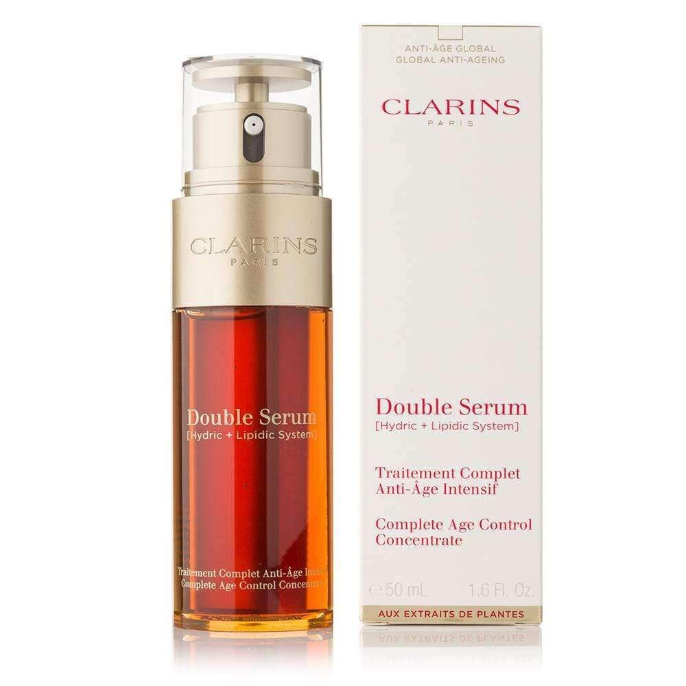 ของแท้100% CLARINS Double Serum Complete Age Control Concentrate 50ml +50ml แพ๊คคู่