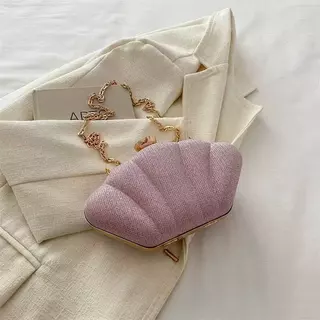 กระเป๋าสะพายไหล่ กระเป๋าทรงเปลือกหอย-กระเป๋าสะพายข้าง Fashion bags-ส่งจากไทย