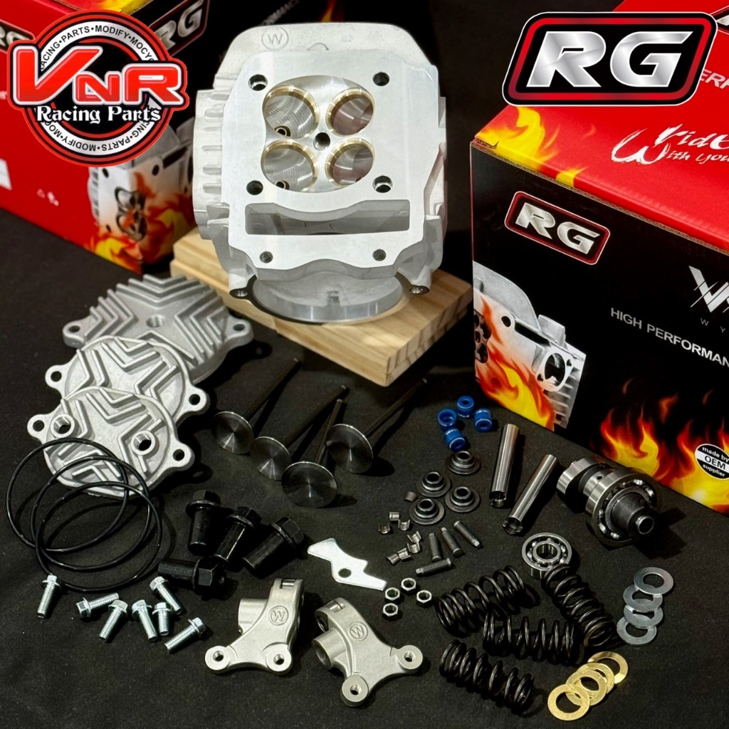 ฝาW125 4วาล์ว Wave125 ลูก70-78มิล วาล์ว24/27 28/25 27/30  บ่าทองเหลือง ใส่เวฟ125S-R-iบังลม-msx-125Led สินค้าดี มีคุณภาพ