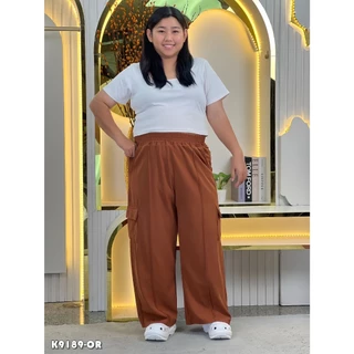 💥ผ้าลินินกางเกงคาร์โก้ | สไตล์ลำลองสุดเท่📏 ขนาดสินค้า (Freesize): เอว: 28-52 นิ้ว (ยางยืดปรับได้) สะโพก: 48-58 นิ้ว